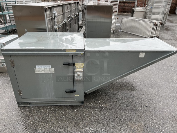 K-Tech Model K-A2-G12 Metal Commercial Power Ventilator Supply Air Fan. 208 Volts, 3 Phase. 40x40x39, 52x27x30 - Image 8 of 10