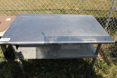 Stainless Steel Commercial Table w/ Under Shelf.