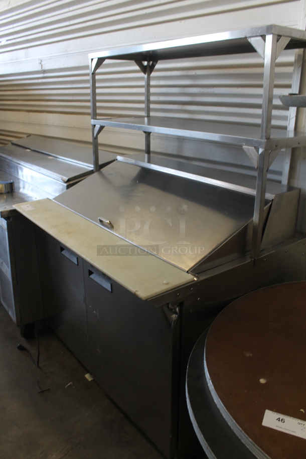 Delfield Sandwich Salad Prep Table w/ Cutting Board and 2 Tier Overshelf 4448N-18M-A52. 115 Volt, 1 Phase. Cannot Test Due To Missing Power Cord - Image 3 of 8