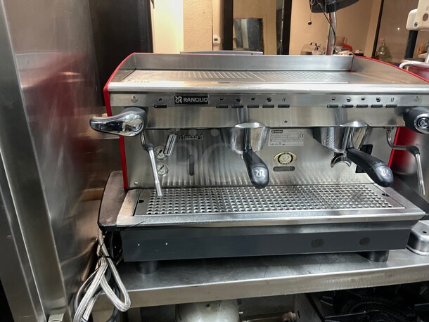 Working! Rancilio CLASSE 6  2 Group Manual Commercial Espresso Machine w/ 2 Steam Wand & 11 Liter Boiler, 230v/1ph NSF Tested and Working!