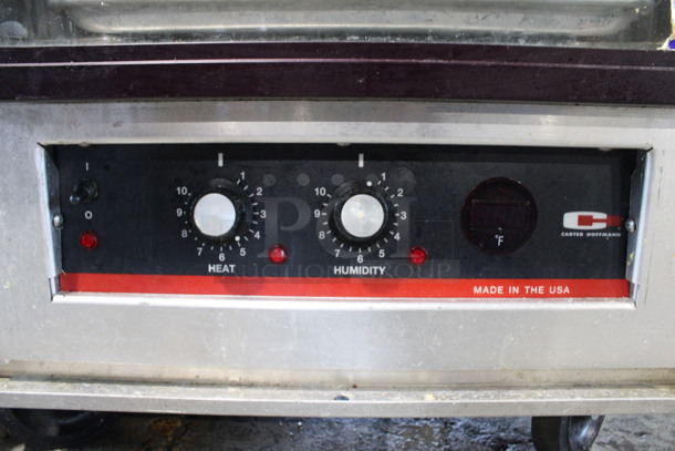 Carter Hoffmann Metal Commercial Enclosed Pan Transport Rack on Commercial Casters. 25x31x70.5. Tested and Working! - Image 5 of 5