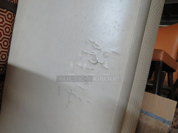 One AWESOME Beige Color Cushioned Booth With Back And Left Side 72X32X32 - Image 6 of 6