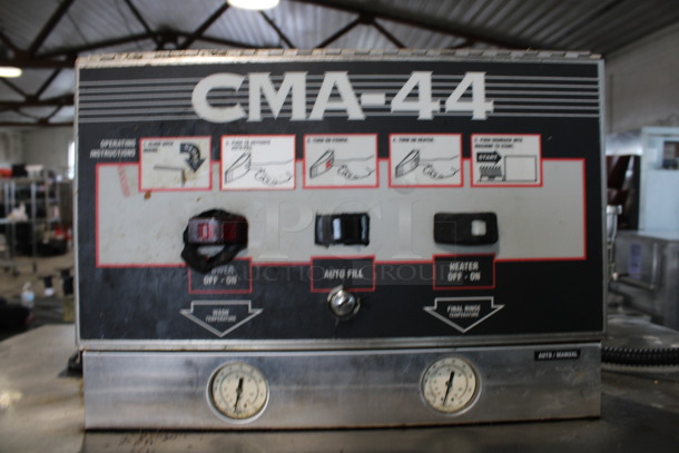 CMA Model CMA-44 Stainless Steel Commercial Conveyor Dishwasher. 64x30x70 - Image 5 of 9