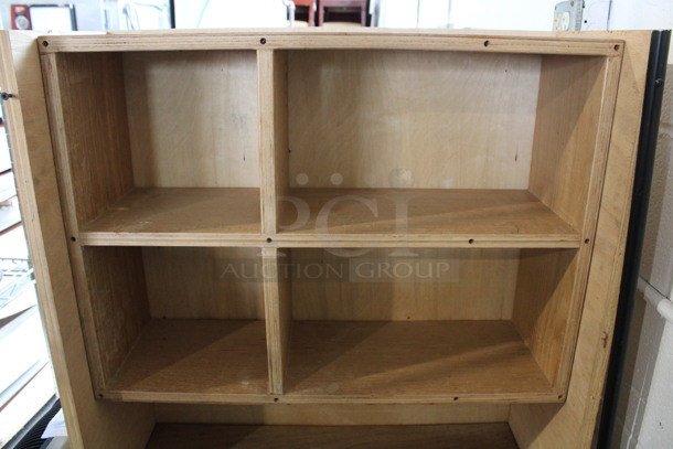 Wooden Shelving Unit. 27x10x46 - Image 2 of 4