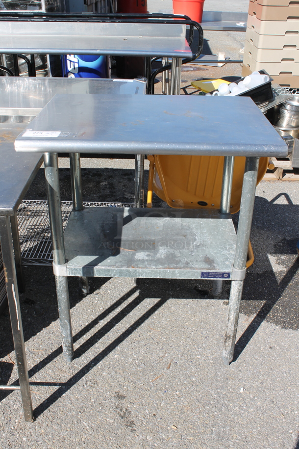 Stainless Steel Table w/ Metal Under Shelf. - Image 1 of 4