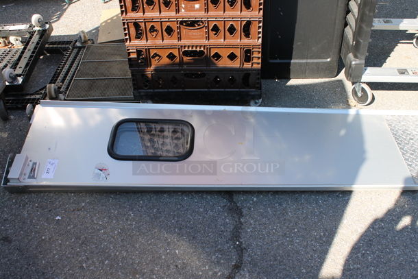 Metal Commercial Swinging Kitchen Door / Traffic Door. - Image 1 of 3