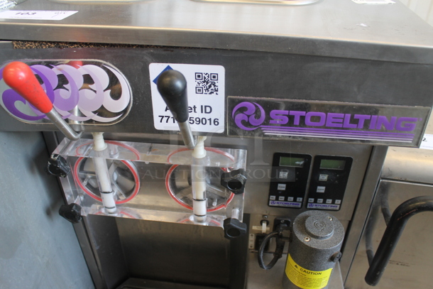 2010 Stoelting Model SF144-38I Stainless Steel Commercial Countertop Air Cooled 2 Flavor Soft Serve Ice Cream Machine w/ Milkshake Mixer. 208-230 Volts, 1 Phase. - Image 3 of 8