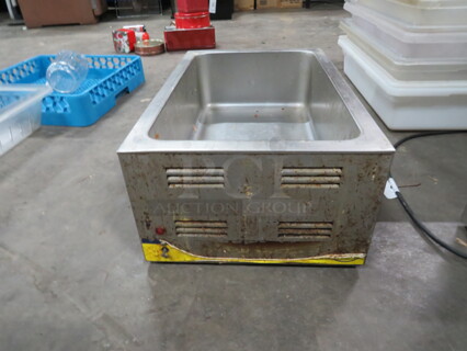 One Adcraft Food Warmer. Model# FW-1200WF. 120 Volt. 