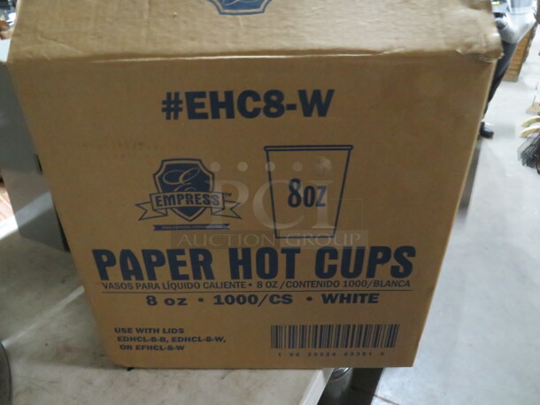 One Case Of 8oz Hot Cups.