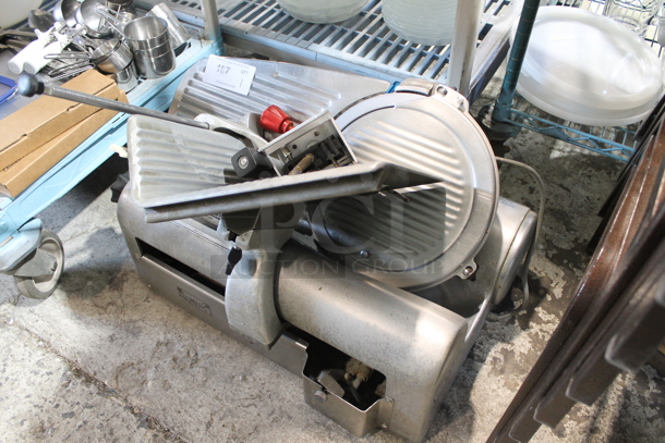 Hobart 1612 Stainless Steel Commercial Countertop Automatic Meat Slicer w/ Blade Sharpener. 115 Volts, 1 Phase. Tested and Working! - Image 2 of 4