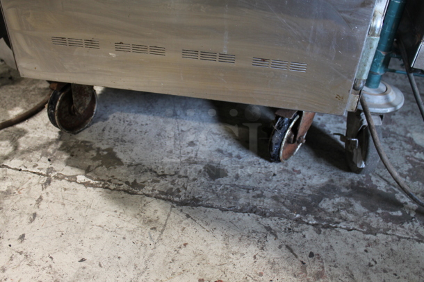 Alto Shaam 1000-UP/SR Halo Heat Stainless Steel Commercial 2 Half Size Door Holding Cabinet on Commercial Casters. 208-240 Volts, 1 Phase.  - Image 9 of 9