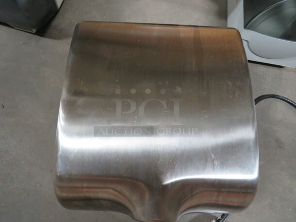 One Stainless Steel Eco Jet Wall Mount Hand Dryer With Infrared Sensor. 110-120 Volt. #KW-1002. $444.43 - Image 1 of 2