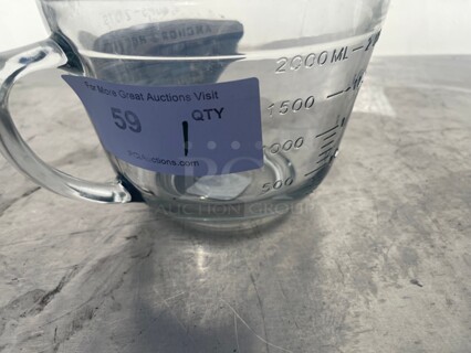 Anchor Hocking 2 Quart Glass Batter Bowl, 1.89 liters