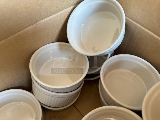 10 oz. White Fluted China Souffle BIDX32 - Image 4 of 4