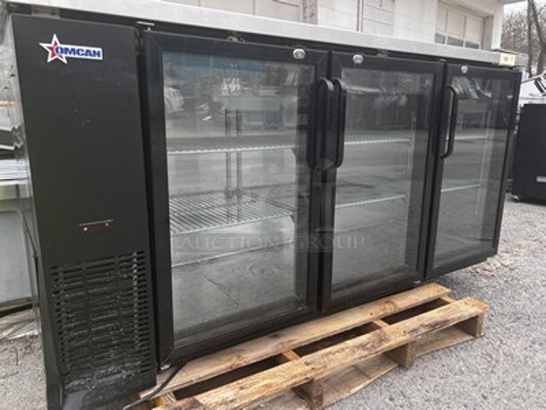 OMCAN Three Glass Door Beer Cooler  - Image 3 of 4