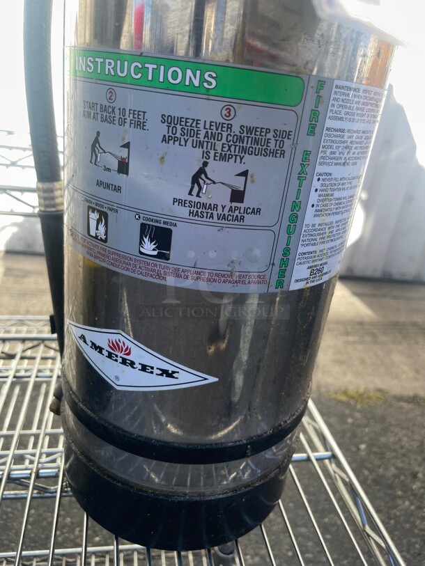 Amerex C260 - 6 Liter Class K Kitchen Fire Extinguisher Commercial NSF - Image 5 of 8