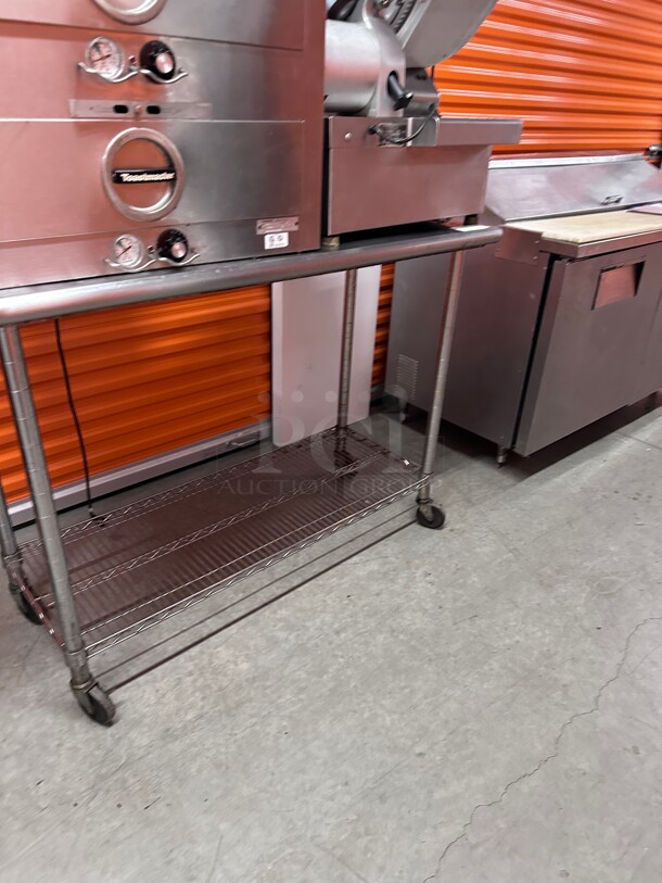 Clean! Heavy Duty Commercial Stainless Steel Table with Casters NSF  - Image 4 of 8