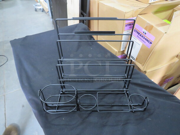 NEW GET Black Wire Table Top Caddy. #IR-950. 12XBID