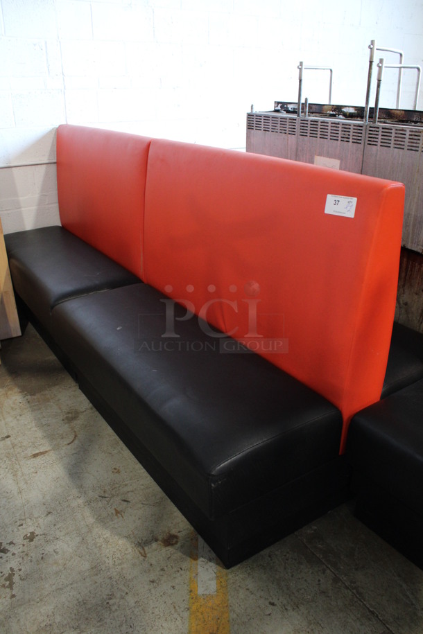 ALL ONE MONEY! Lot of 2 Red and Black Double Sided Booths. 48x43x42