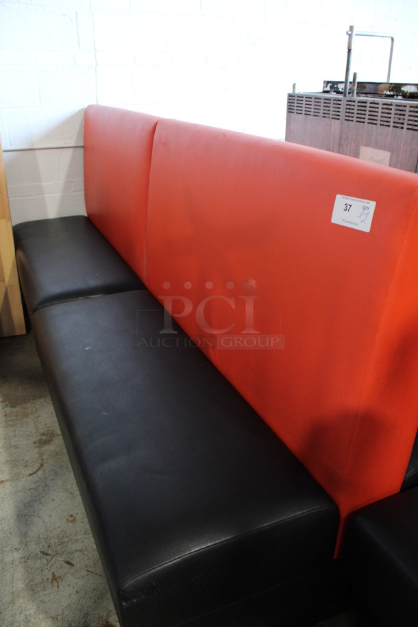 ALL ONE MONEY! Lot of 2 Red and Black Double Sided Booths. 48x43x42 - Image 3 of 4