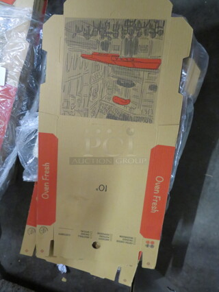 One Lot Of 10 Inch Pizza Boxes.