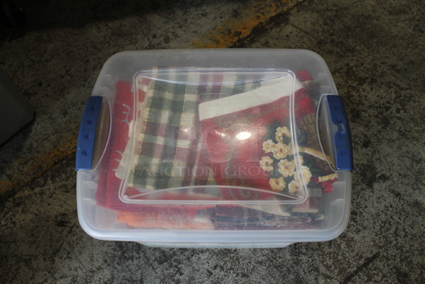 ALL ONE MONEY! Lot of Various Material In Poly Clear Bin - Image 3 of 5