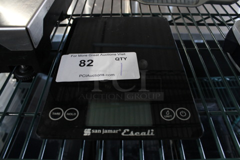 San Jamar Escali Model SCDG15BK Countertop Food Portioning Scale. 6.5x1x9. Tested and Working!