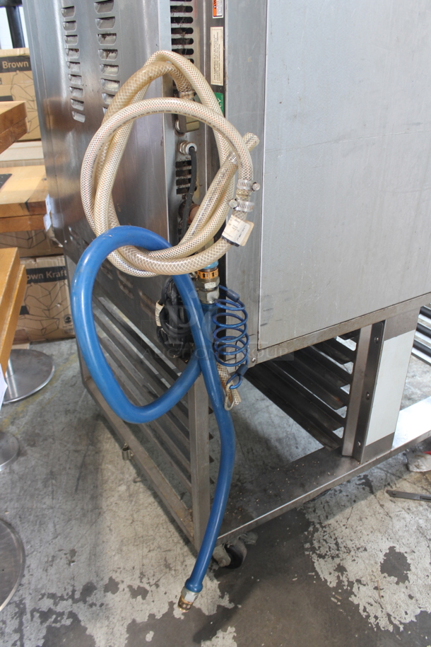 Baxter OV300G Stainless Steel Commercial Floor Style Natural Gas Powered Mini Rotating Rack Oven on Commercial Casters. 95,000 BTU. - Image 10 of 12