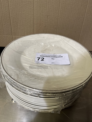 China Plates, 10.5", Off White