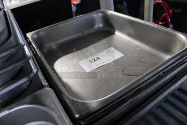5 Stainless Steel 1/2 Size Drop In Bins. 1/2x2. 5 Times Your Bid! - Image 2 of 2
