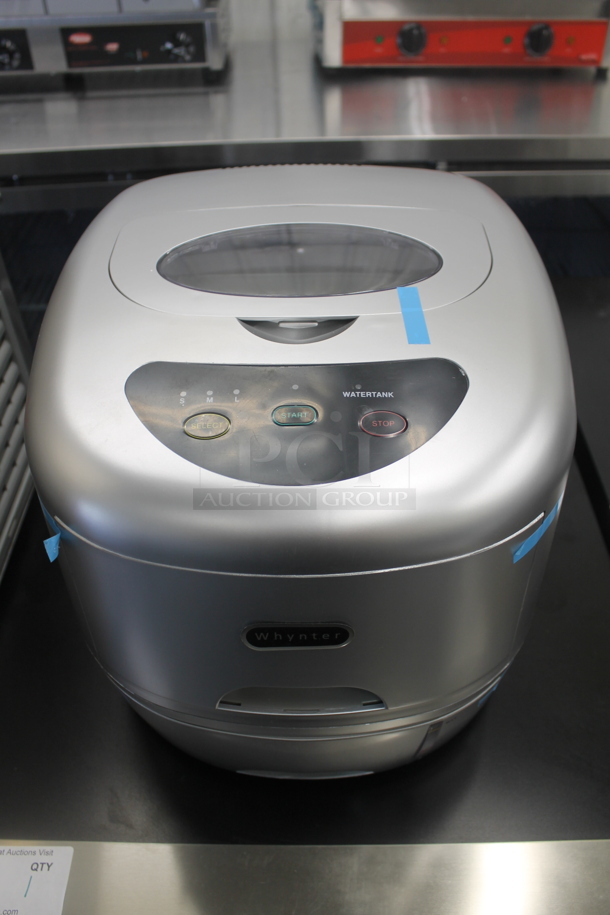 BRAND NEW SCRATCH AND DENT! Sno T-1 Portable 35lb Stainless Ice Maker, Silver Finish. 110/115 Volts, 1 Phase. Tested and Working! - Image 1 of 9