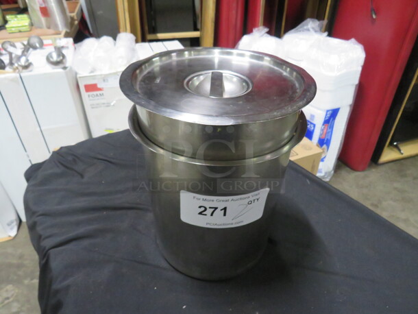 Stainless Steel Bain Marie With Lid. 2XBID