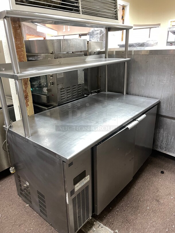 Cold Tech Commercial Prep Sandwich Refrigerated Table NSF 115 Volt With Over Shelve  - Image 2 of 10