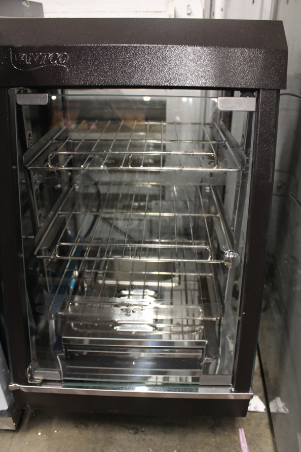 BRAND NEW SCRATCH AND DENT! Avantco 177HDC13 Commercial Electric Countertop 13"  Black Heated Display Warmer With Steel Racks. 120V. Tested And Working! - Image 2 of 8