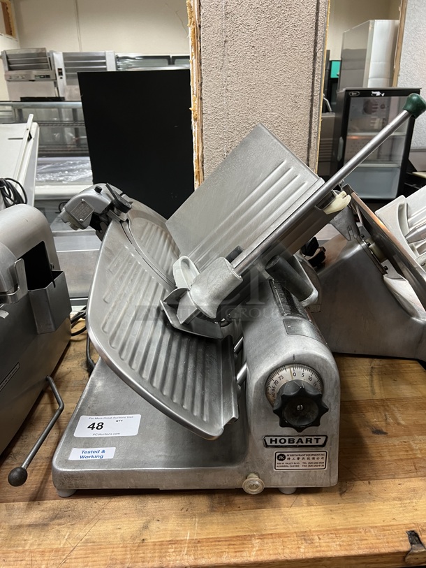Hobart Manual Commercial Slicer 1/2 HP EDGE12  Refurbished and Working Condition 120 volt NSF