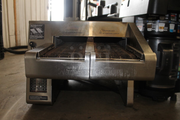 Hatco ITQ-1750-2C Stainless Steel Commercial Countertop Electric Powered Double Conveyor Toaster Oven. 208 Volts, 1 Phase.  - Image 2 of 6