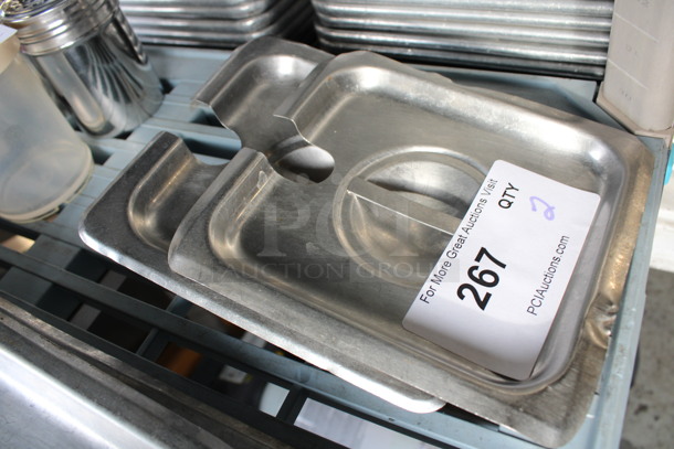 2 Stainless Steel 1/6 Size Drop In Bin Lids. 2 Times Your Bid! - Image 2 of 2