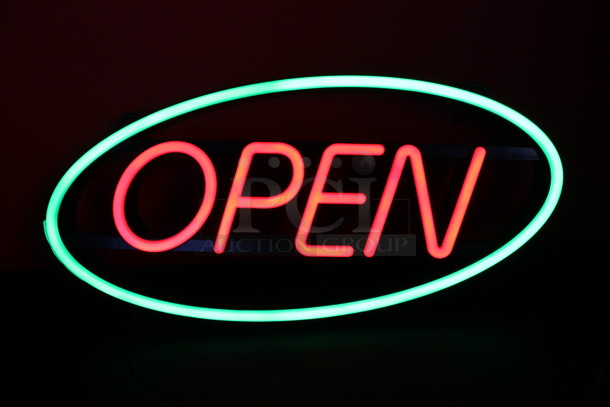 Open Light Up Sign. 27x2.5x13. Tested and Working! - Image 1 of 6