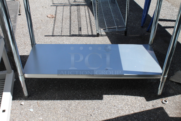 Stainless Steel Table w/ Metal Under Shelf. - Image 2 of 3