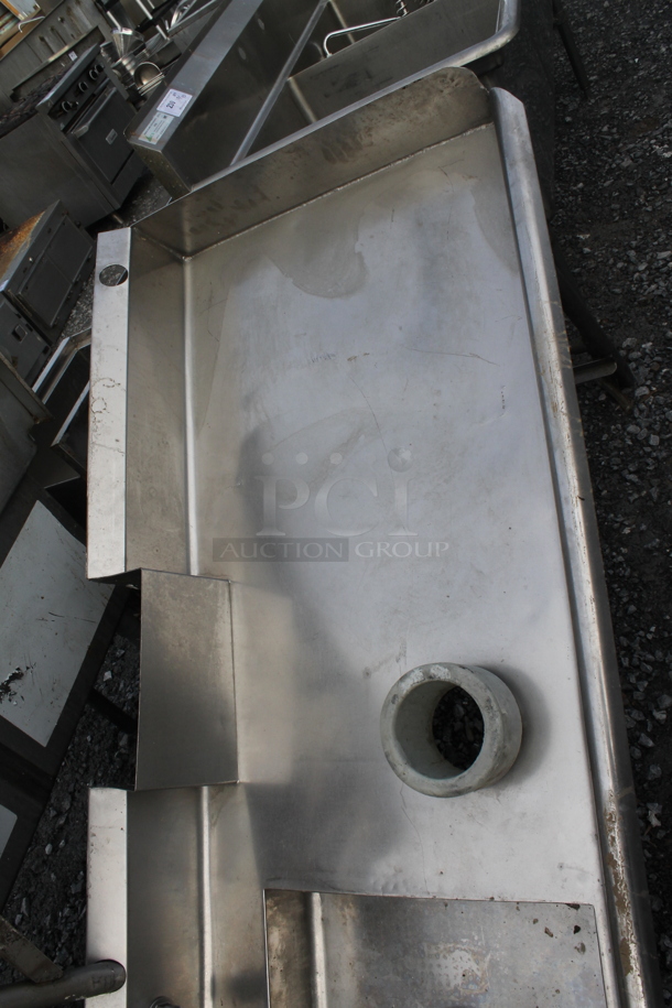Stainless Steel Commercial Right Side Dirty Side Dishwasher Table. - Image 3 of 4