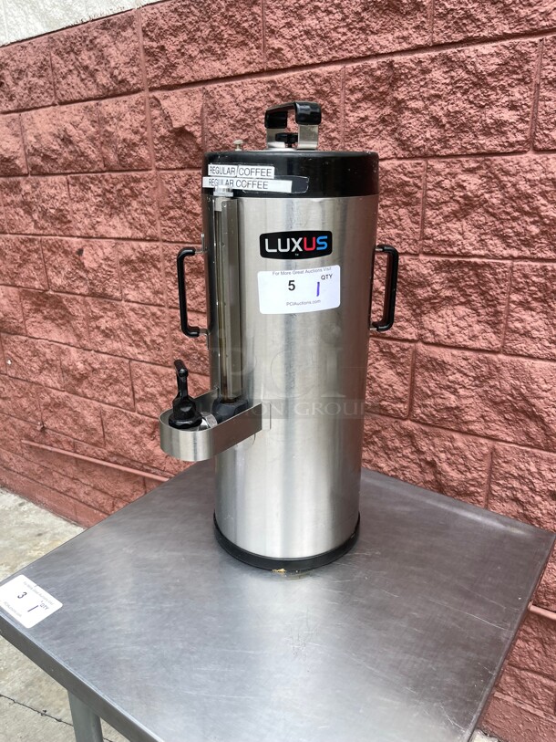 Clean! Fetco Stainless Steel Thermoproved Commercial Dispenser For Hot and Cold Beverages NSF  - Image 1 of 7