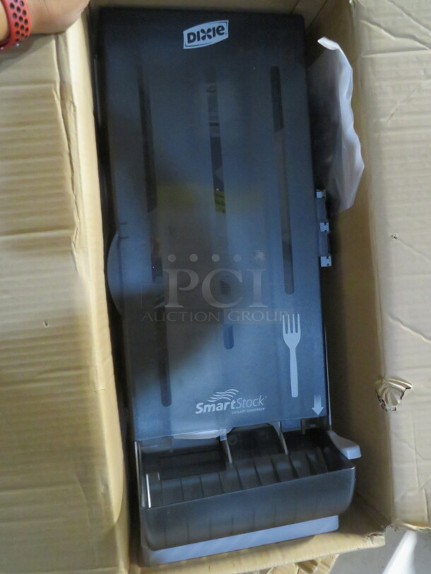 One NEW Dixie Smart Stock Fork Dispenser.  - Image 1 of 1