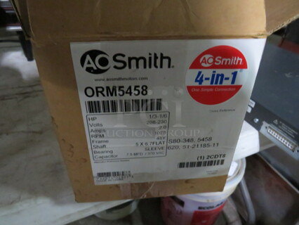 One A O Smith Condenser Motor. # ORM5458.