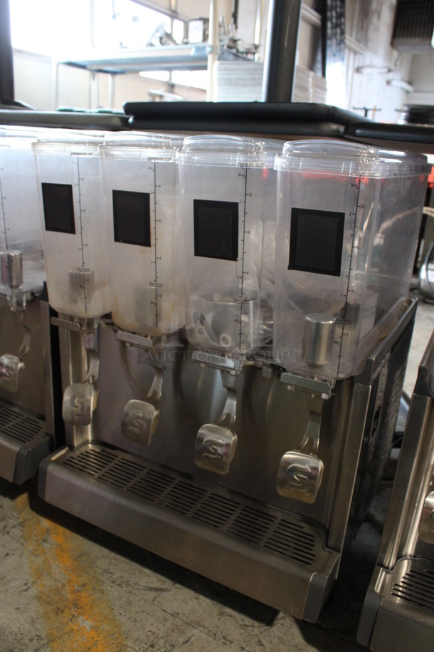 2019 Crathco Model CS-4E/2D/3D-16 Stainless Steel Commercial Countertop 4 Hopper Refrigerated Drink Machine. 120 Volts, 1 Phase. 21x18x28. Tested and Working! - Image 3 of 8