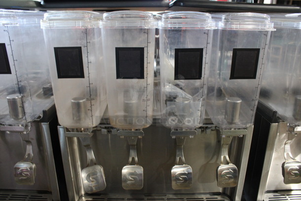 2019 Crathco Model CS-4E/2D/3D-16 Stainless Steel Commercial Countertop 4 Hopper Refrigerated Drink Machine. 120 Volts, 1 Phase. 21x18x28. Tested and Working! - Image 4 of 8