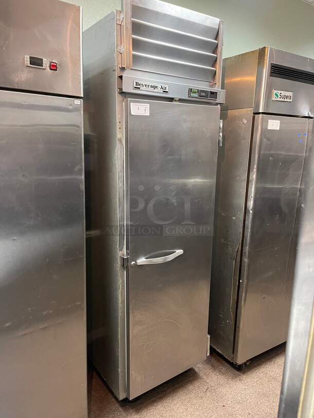 Working! Beverage Air 26 inch One Section Reach In Freezer, (1) Solid Door, 120v NSF Tested and Working! - Image 2 of 5
