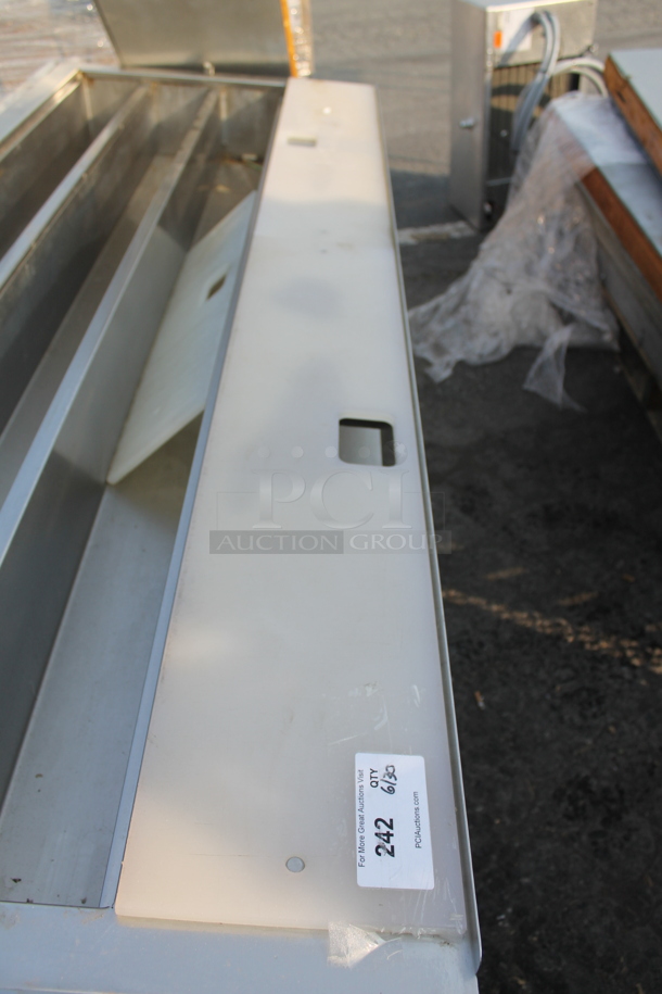 Duke SUB-CP-TC86 Commercial Stainless Steel Cold Food Bar With Commercial Casters. 120V, 1 Phase.  - Image 6 of 11