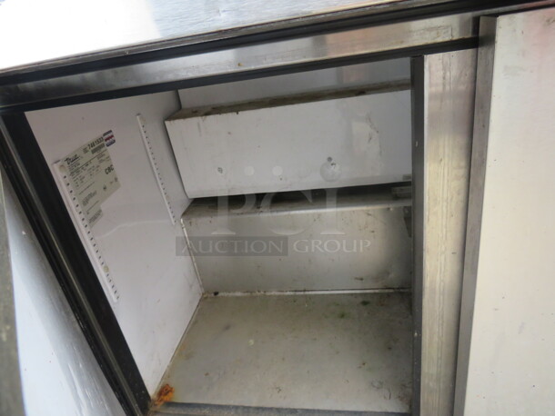 One True 2 Door Refrigerated Prep Table On Casters. Model# TSSU-48-18-B. 48X34X47 - Image 2 of 2