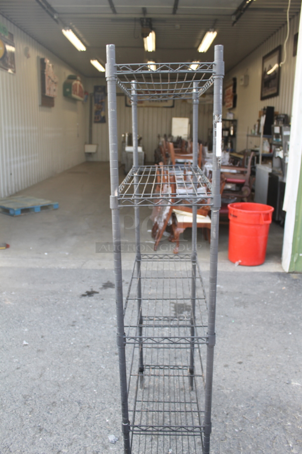 Open Utility Shelf With Metro Style Shelving on Steel Legs. BUYER MUST DISMANTLE. PCI CANNOT DISMANTLE FOR SHIPPING. PLEASE CONSIDER FREIGHT CHARGES.  - Image 2 of 5