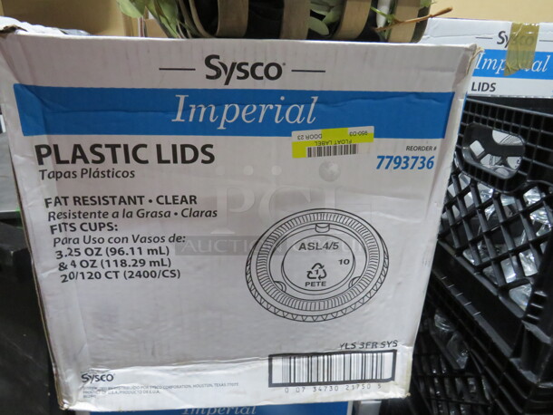 One Box Of 3.25-4oz Condiment Lids. #7793736 - Image 1 of 1